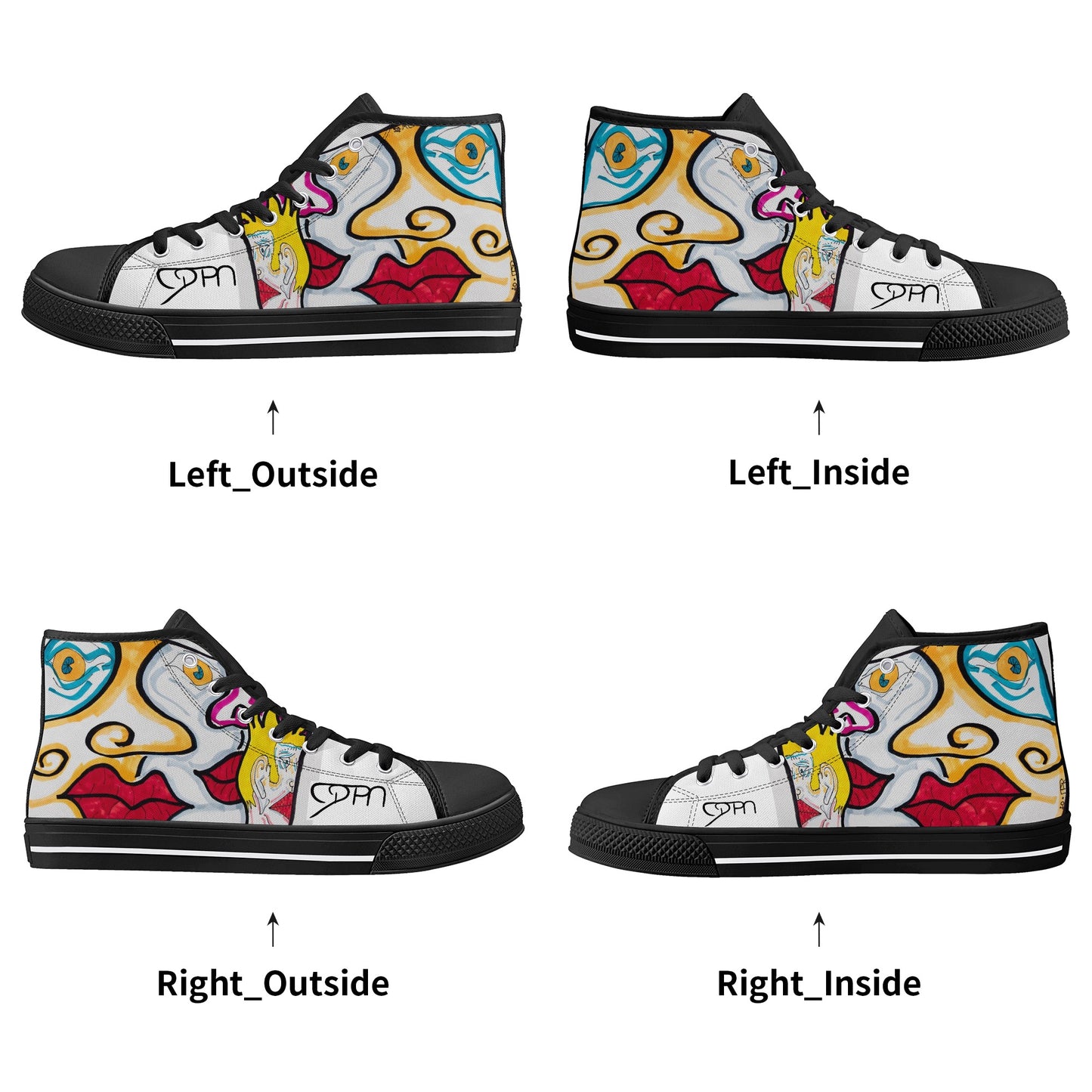 Men's High Top "FACES" JPM Custom Kicks