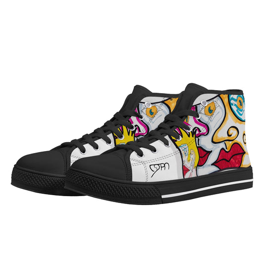 Women's High Top "FACES" JPM Custom Kicks