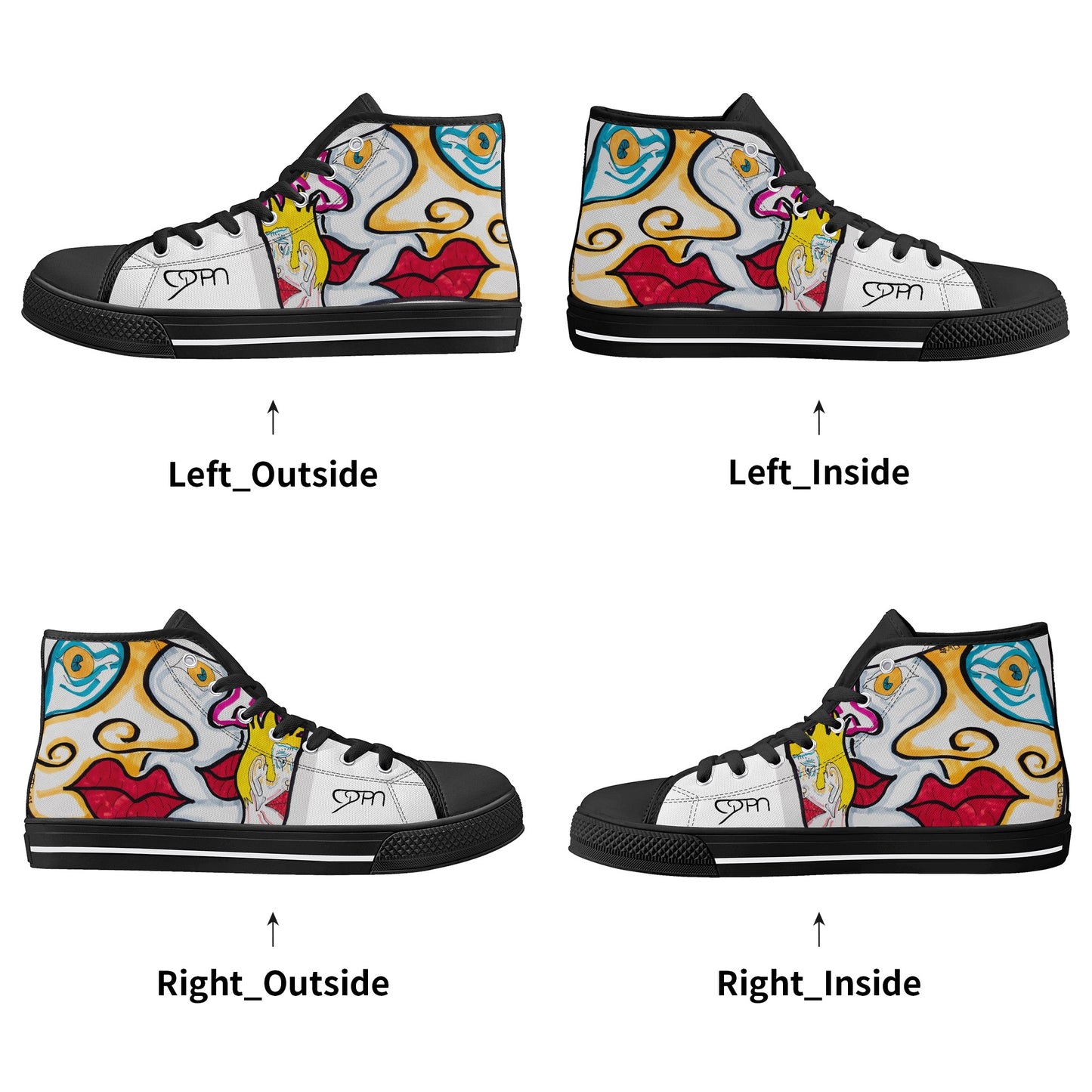 Women's High Top "FACES" JPM Custom Kicks