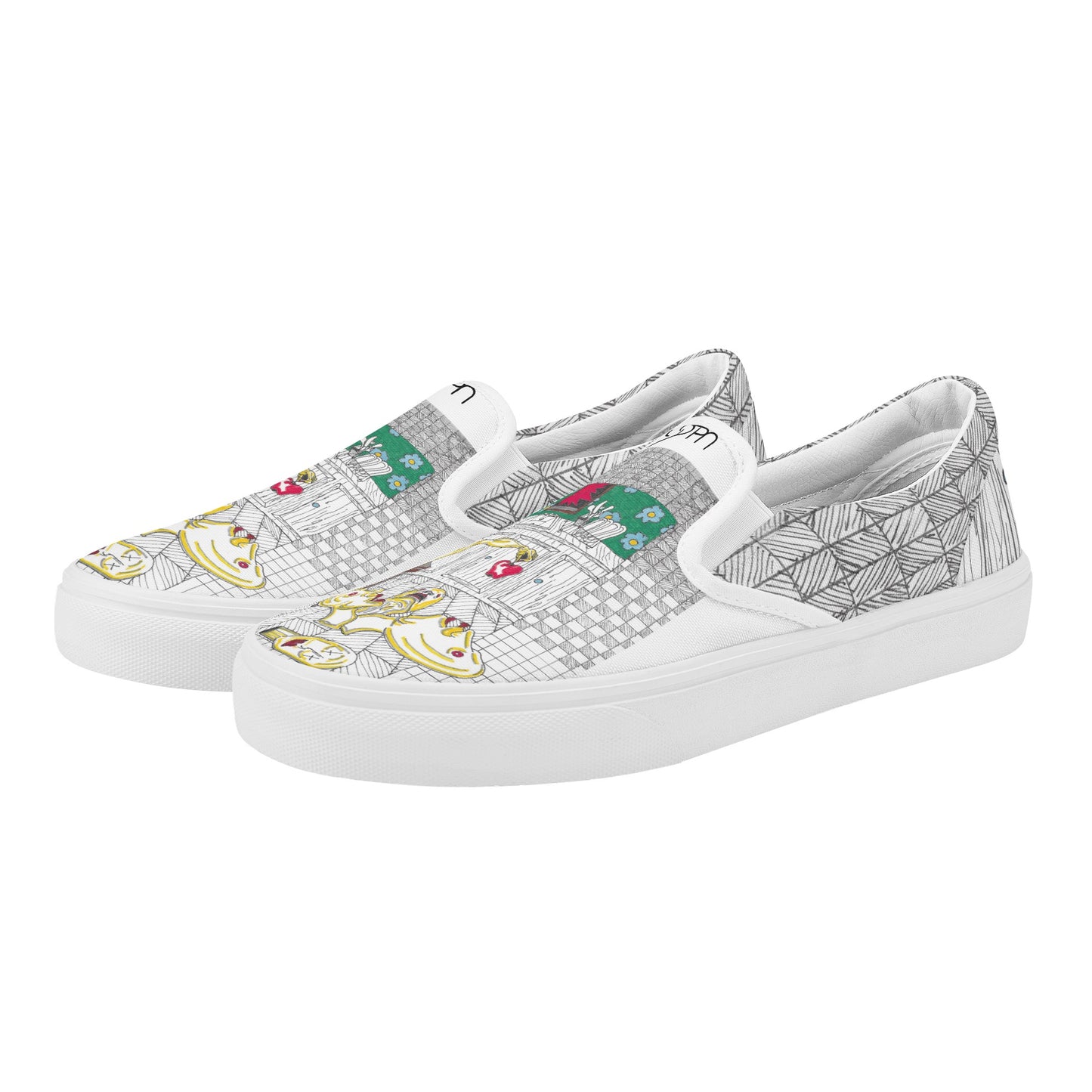 Women's Slip On "HOME COOKED MEAL" (New) JPM Custom Kicks