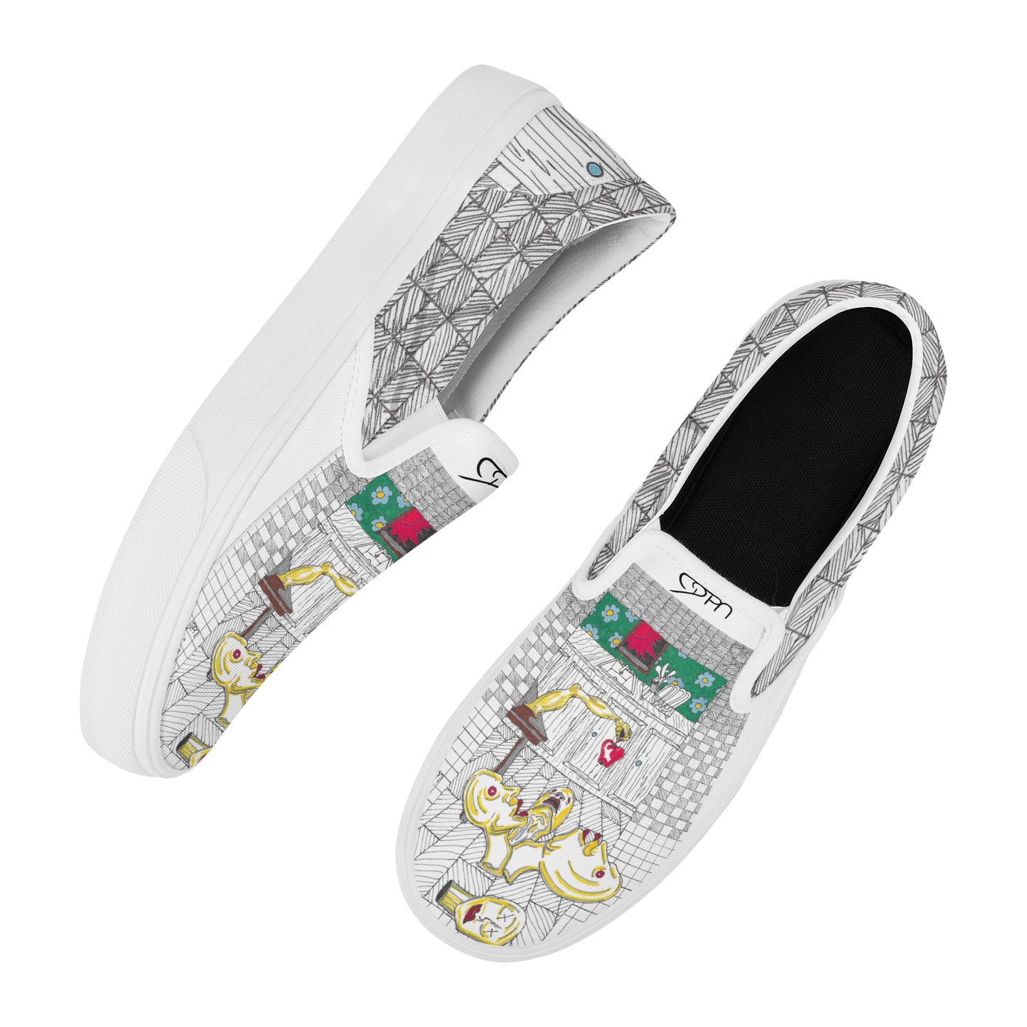 Women's Slip On "HOME COOKED MEAL" (New) JPM Custom Kicks